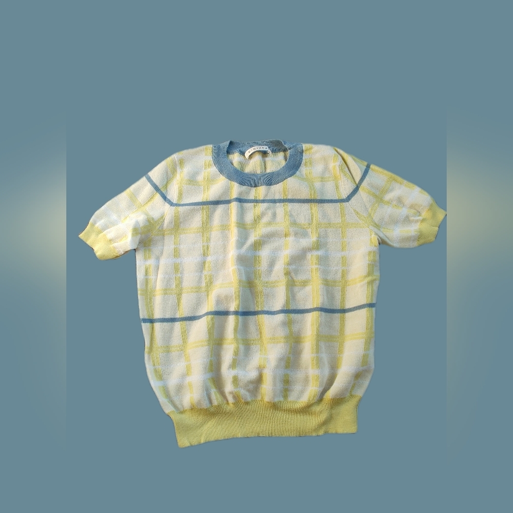 Knit short sleeve T-shirt
